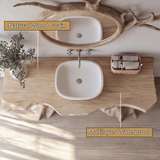 Sylvara Treeform Solid Wood Freestanding Bathroom Vanity - Timberustic Freestanding Bathroom Vanity