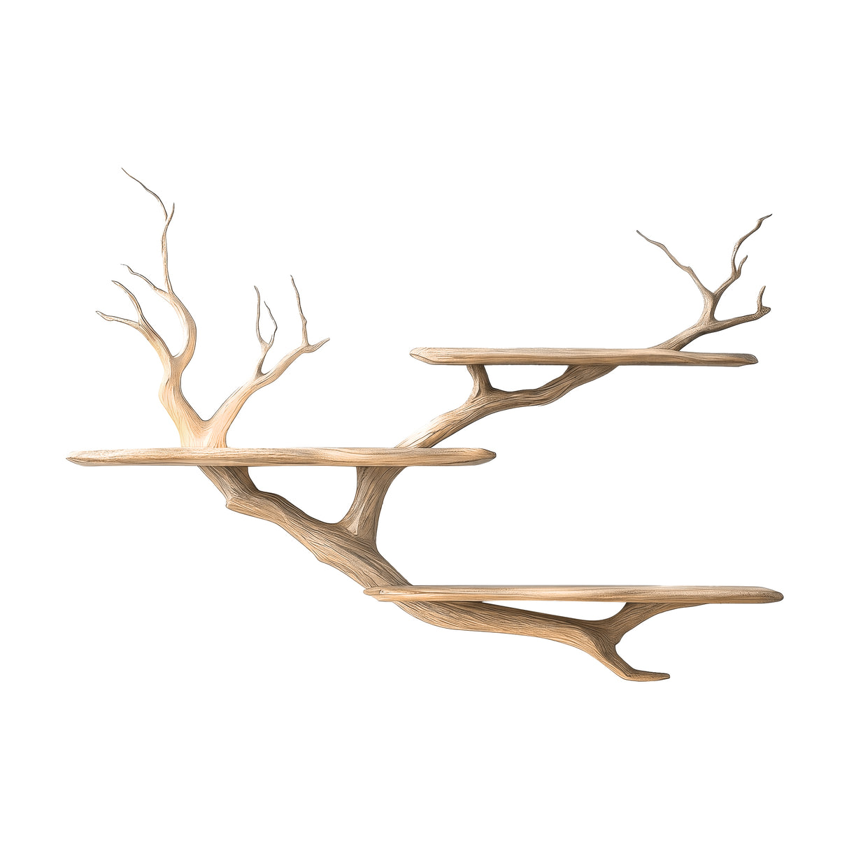 Sylvaren Handcrafted Solid Wood Floating Tree Bookshelf