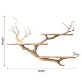 Sylvaren Handcrafted Solid Wood Floating Tree Bookshelf