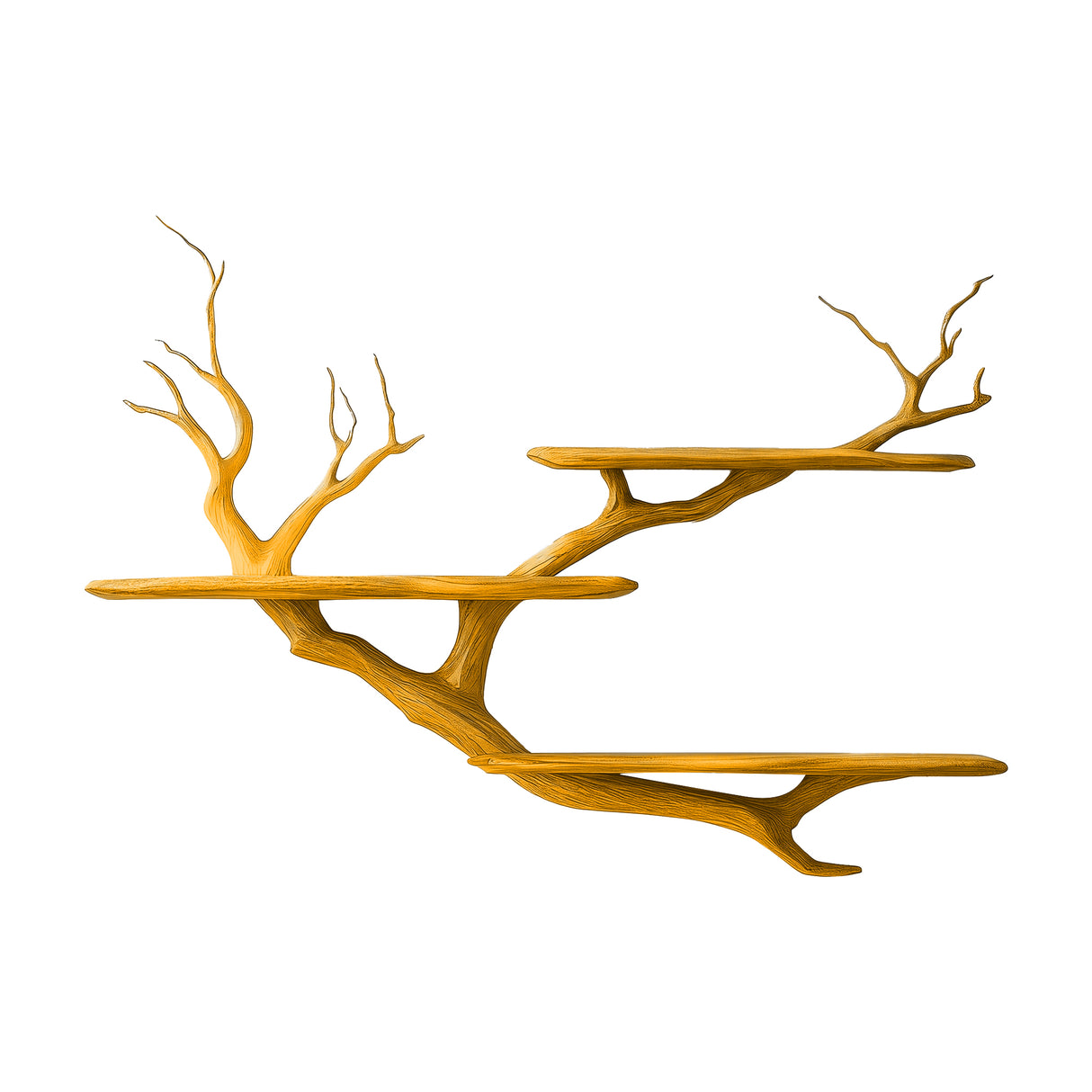 Sylvaren Handcrafted Solid Wood Floating Tree Bookshelf