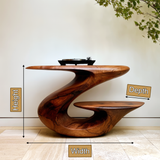 Sylvaren Handcrafted Solid Wood Record Player Stand SPA092532 - Timberustic Record Player Stand With Storage