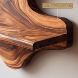 Sylvaren Live Edge Handcrafted Floating Wine Shelf SPA247810 - Timberustic Floating Wine Shelf