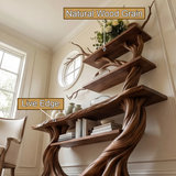 Sylvaren Sculpted Solid Wood Console Table with Shelves - Timberustic Console Table with Shelves