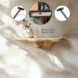 Sylvaren Solid Wood Sculpted Mushroom Floating Shelf SPA482938 - Timberustic Floating Shelf