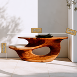 Sylvarex Handcrafted Solid Wood Record Player Stand SPA215410 - Timberustic Record Player Stand With Storage