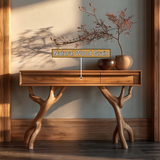 Sylvaric Sculpted Solid Wood Console Table
