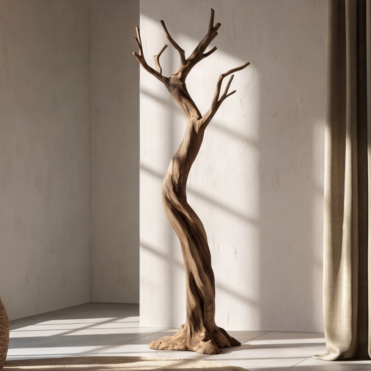 Sylvarion Sculpted Solid Wood Tree Coat Rack - Timberustic Tree Coat Rack