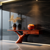 Sylvaris Crest Handcrafted Wood Console Table