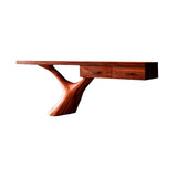 Sylvaris Crest Handcrafted Wood Console Table