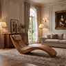Sylvaris Handcrafted Solid Wood Chaise Lounge