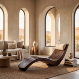 Sylvaris Handcrafted Solid Wood Chaise Lounge