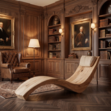 Sylvaris Handcrafted Solid Wood Chaise Lounge