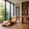 Sylvaris Handcrafted Solid Wood Chaise Lounge
