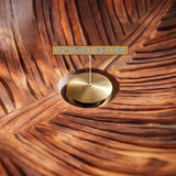 Sylvaris Handcrafted Solid Wood Leaf Vessel Sink