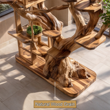 Sylvaris Handcrafted Tree Branch Parrot Stand SPA892358 - Timberustic Tree Branch Parrot Stand