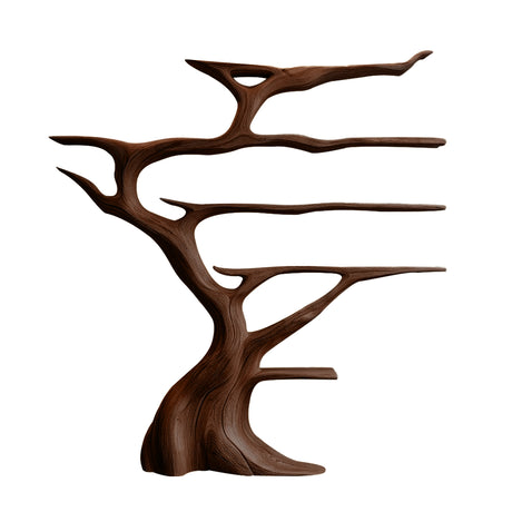 Sylvaris Illuminated Tree Wine Rack Dark Walnut - Timberustic Tree Wine Rack