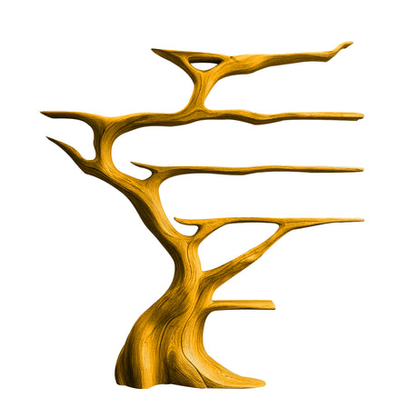 Sylvaris Illuminated Tree Wine Rack Teak - Timberustic Tree Wine Rack