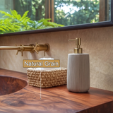 Sylvaris Live Edge Solid Wood Floating Bathroom Vanity with Integrated Sink