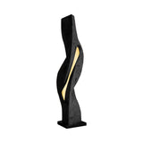 Sylvaris Sculpted Integrated LED Wood Floor Lamp Black - Timberustic Floor Lamp
