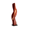Sylvaris Sculpted Integrated LED Wood Floor Lamp Mahogany - Timberustic Floor Lamp