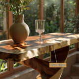 Sylvaris Sculpted Solid Wood Console Table - Timberustic Console Table