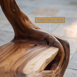 Sylvaris Sculpted Solid Wood Outdoor Bench - Timberustic Bench