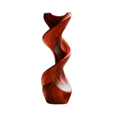 Sylvaris Sculpted Solid Wood Pedestal Stand Mahogany - Timberustic Pedestal Stand