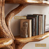Sylvaris Sculpted Solid Wood Tree Bookshelf - Timberustic Tree Bookshelf