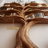Sylvaris Sculpted Solid Wood Tree Bookshelf - Timberustic Tree Bookshelf