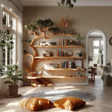 Sylvaris Sculptural Solid Wood Tree Bookshelf