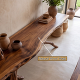 Sylvaroak Sculpted Solid Wood Console Table