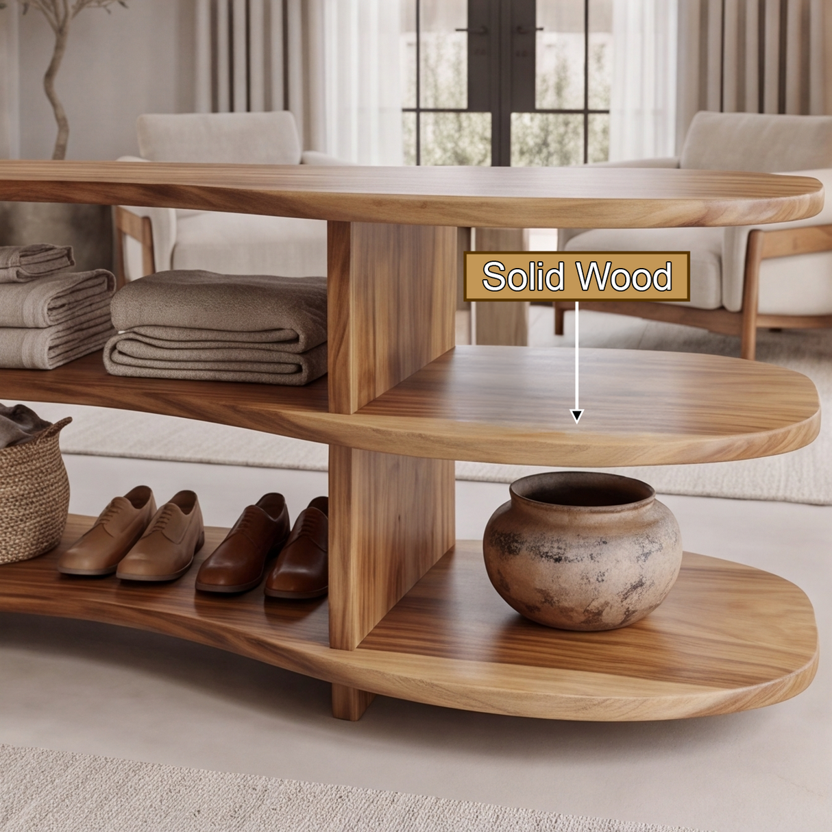 Sylvethorne Solid Wood Entryway Organizer