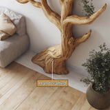 Sylvenoak Live Edge Solid Wood Tree Bookshelf - Timberustic Tree Bookshelf