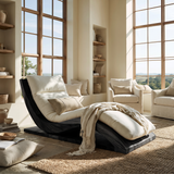 Sylvenza Handcrafted Solid Wood Chaise Lounge