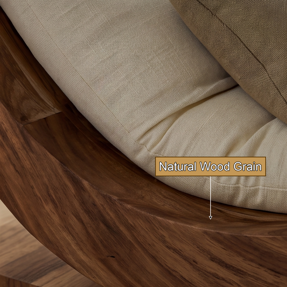 Sylvenza Handcrafted Solid Wood Chaise Lounge