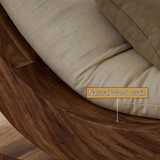 Sylvenza Handcrafted Solid Wood Chaise Lounge