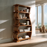 Sylvera Handcrafted Solid Wood Bookshelf