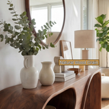 Sylvera Sculpted Solid Wood Console Table - Timberustic Console Table