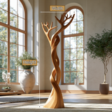 Sylvera Sculpted Solid Wood Tree Coat Rack - Timberustic Tree Coat Rack