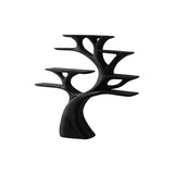 Sylverion Sculpted Solid Wood Tree Bookshelf Black - Timberustic Tree Bookshelf