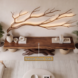 Sylveroak Sculpted Solid Wood Console Table
