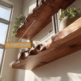 Talviro Live Edge Solid Wood Floating Shelf SPA283824 - Timberustic Floating Shelf