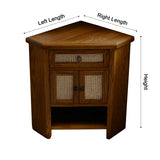 Tava Rattan-Front Corner Bathroom Vanity