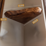 Tavren Live Edge Solid Wood Floating Shelf SPA537547 - Timberustic Floating Shelf