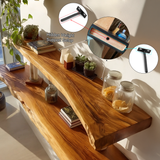 Terano Live Edge Solid Wood Floating Shelf SPA903984 - Timberustic Floating Shelf