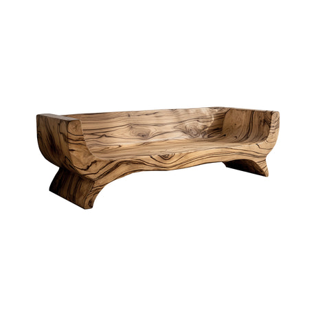 Terran Shore Handcrafted Solid Wood Sofa