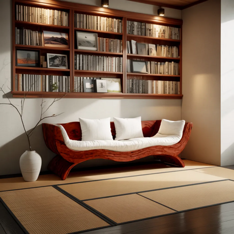 Terran Wave Solid Wood Sofa