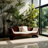 Terran Wave Solid Wood Sofa