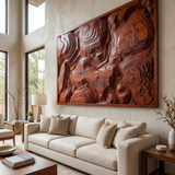 Terranor Sculpted Solid Wood Wall Art