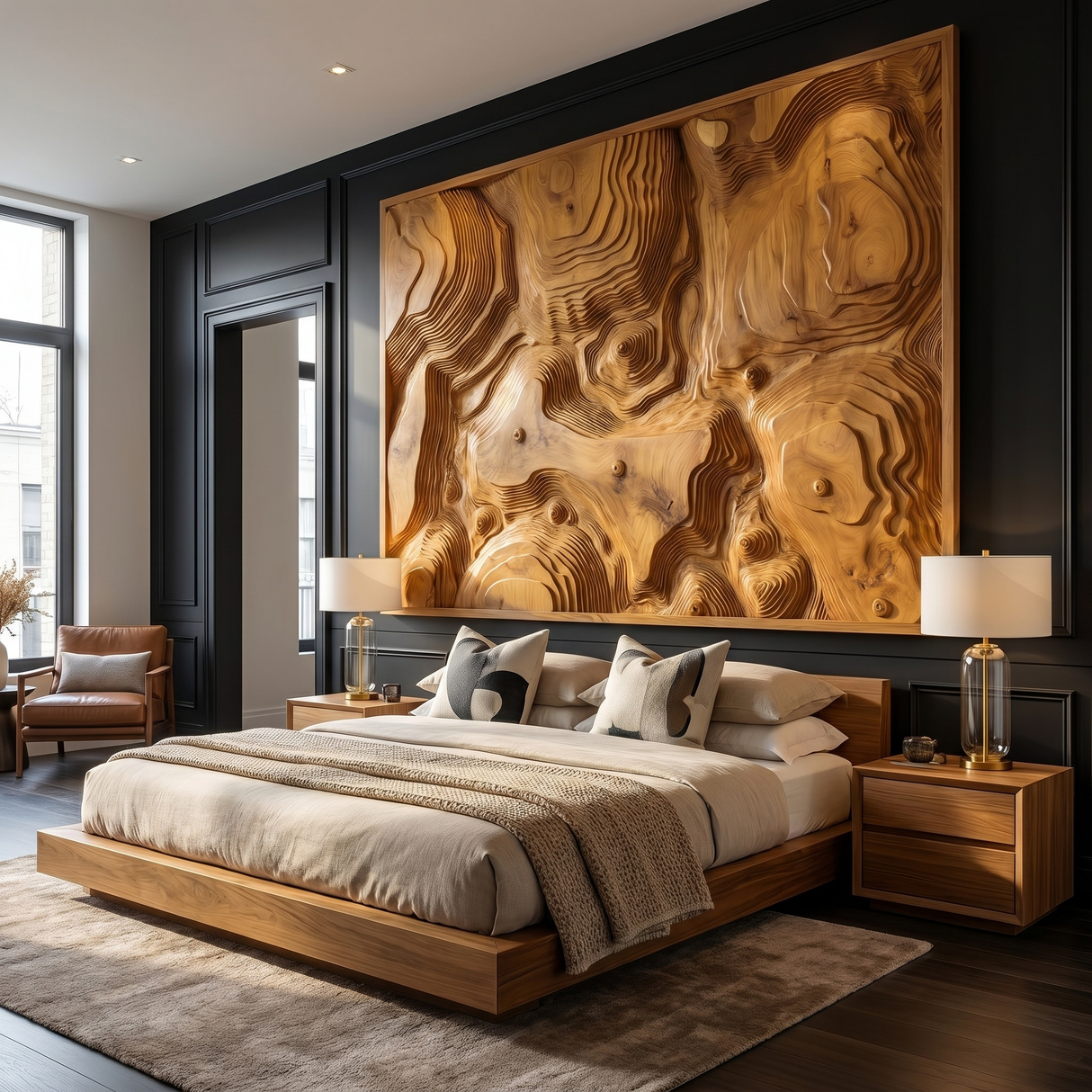 Terranor Sculpted Solid Wood Wall Art